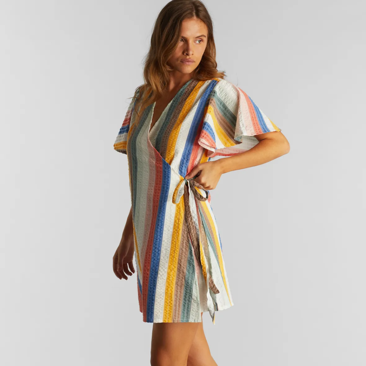 Shop Wrap Dress Kungshamn Stripes Multi Color Women Outlet