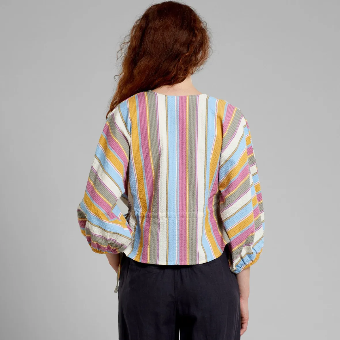 Cheap Wrap Top Rosenvik Club Stripe Multi Color Women Outlet