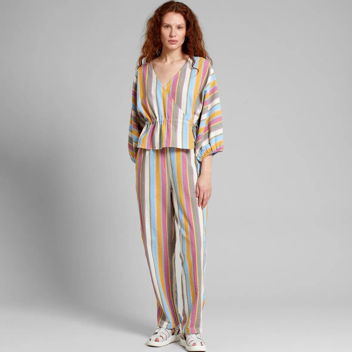 Cheap Wrap Top Rosenvik Club Stripe Multi Color Women Outlet